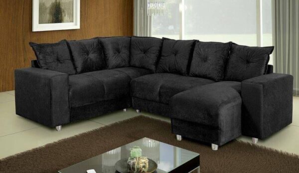 Conjunto Estofado Canto 5070 - 7Lugares - Veludo - 2,45M - 9.4/SR - Imagem 5