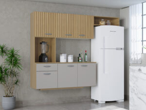 Cozinha Compacta Suspensa 6P 1G com Balcão Isis – 1,80m – 3.7/SR