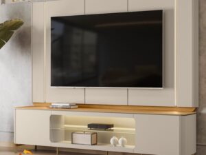 Painel + Rack Santorini LINEA BRASIL – 2,39m – 1.5/TD