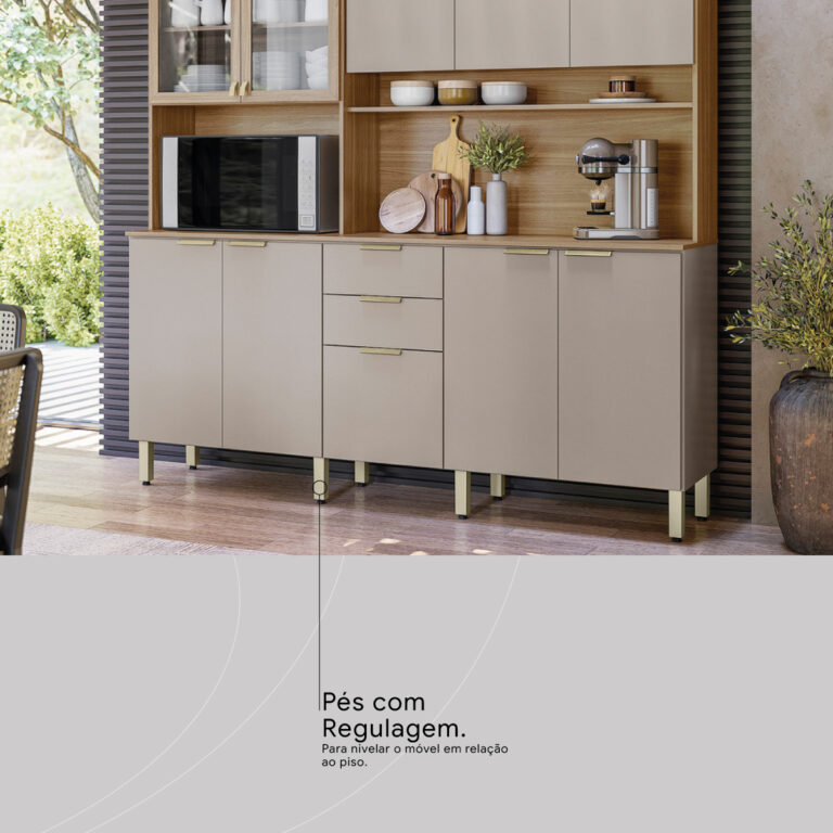 Kit Cozinha Amora 10P 2G - 1,98m – DEMÓBILE - 8.3 - TD - Imagem 5