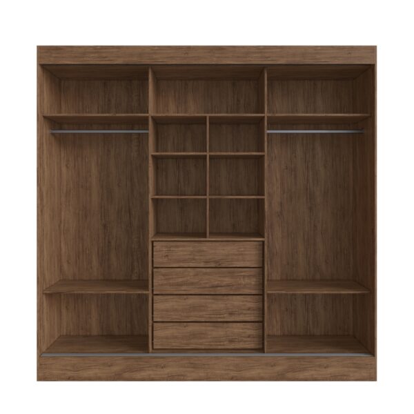 Roupeiro GR 3 Portas Michigan 89333 100%MDF – DORIPEL - 2,30m - 1.4/TD - Imagem 4