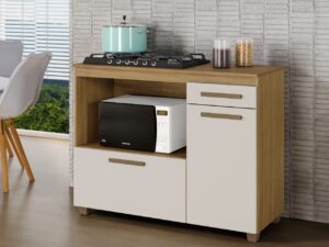 Balcão para Cooktop Cronus Arte Móveis – 1,20m – 3.5/SR- LD
