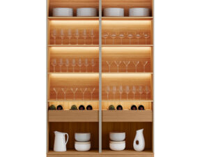 Cristaleira Dupla Allure (Kit com 2) LINEA BRASIL – 1,40m – 1.8/TD