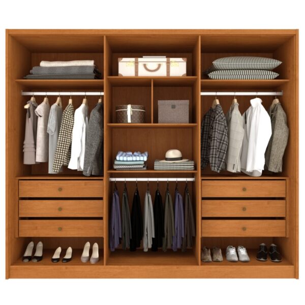 Roupeiro GR 6 Portas Aracena/Realeza/Esplendor 100%MDF – TCIL - 2,74m - 1.5/PR/TD 1.6/SR - Imagem 4