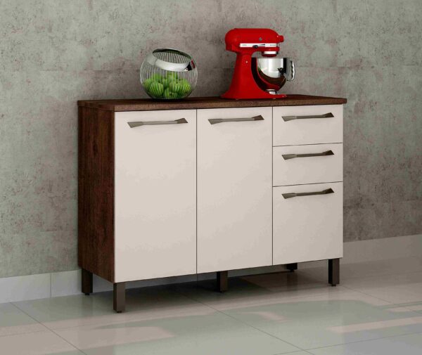 Balcão de Cozinha Jade Nyne Moveis - 1,20m - 3.4/SR