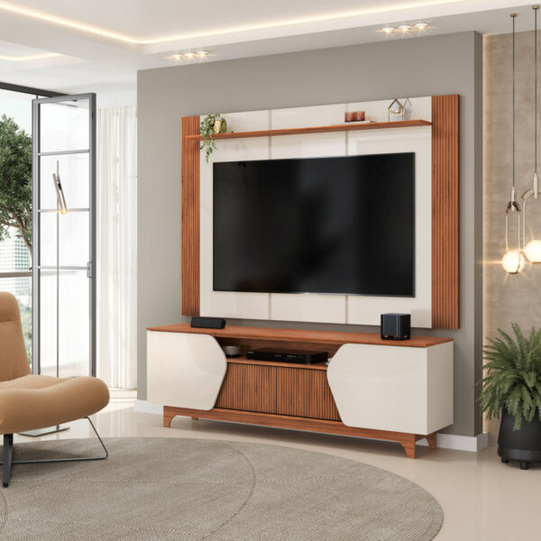 Bancada com painel helo DJ Moveis - 1,83m - 6.9/SR - Imagem 2