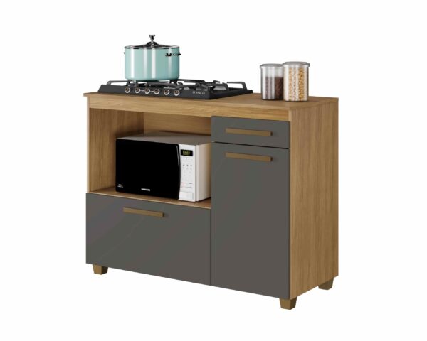 Balcão para Cooktop Cronus Arte Móveis - 1,20m - 3.5/SR- LD