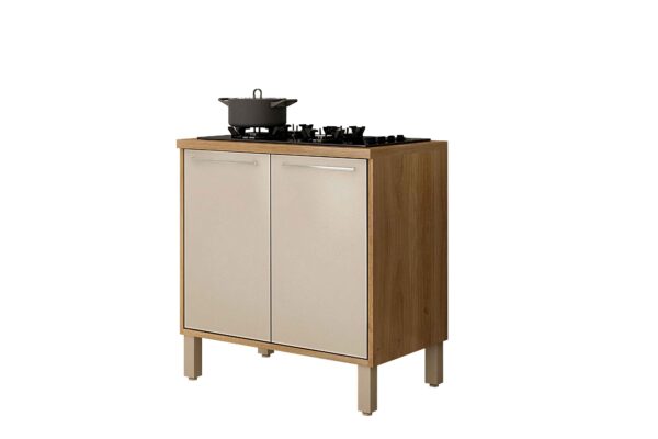 Balcao Cooktop Cozinha Modulada Paris 2P Salleto - 0,80m - 2.5/SR - Imagem 2