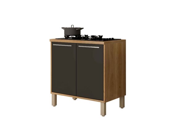 Balcao Cooktop Cozinha Modulada Paris 2P Salleto - 0,80m - 2.5/SR