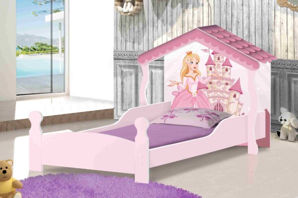Cama Solteiro Casa Princesa J&A Moveis - 1,0m - 4.7/SR