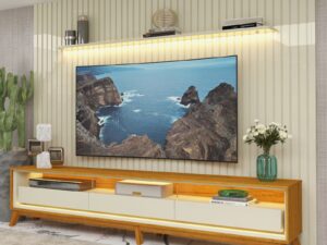 Painel Nobre + Rack Requinte Com LED Gelius – 2,75m – 2.54/SR