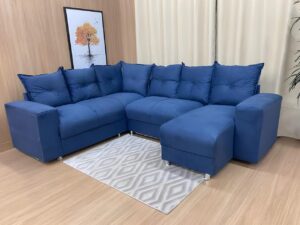 Conjunto Estofado Canto 5070 – 7Lugares – Veludo – 2,45M – 9.4/SR