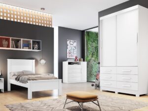 Roupeiro Buriti 2P6G S/Espelho Novo Horizonte – 1,20m – 5.8/TRA