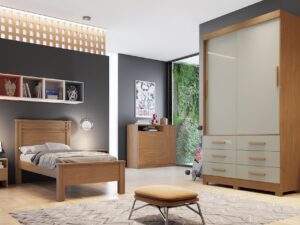 Roupeiro Buriti 2P6G S/Espelho Novo Horizonte – 1,20m – 5.8/TRA