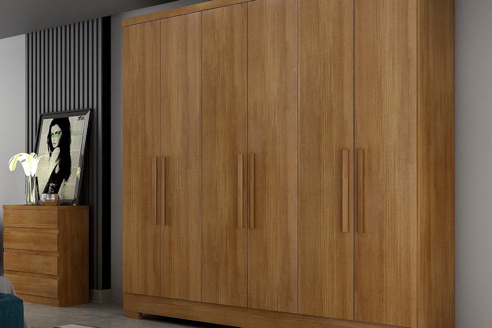 Roupeiro Milly 6P2G Novo Horizonte- 1,80m - 7.5/TRA - Imagem 2