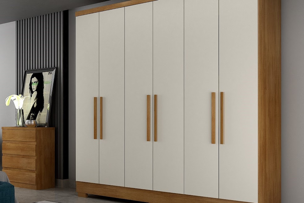 Roupeiro Milly 6P2G Novo Horizonte- 1,80m - 7.5/TRA - Imagem 3