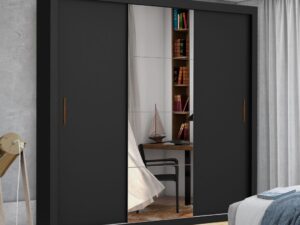 Roupeiro GR 3P Veneza/Clara/Berlim Plus Preto – CARIOCA MÓVEIS – 1,855m – 8.6/TD/CW 8.3/Lord/RN/Rufer 8.5/SR