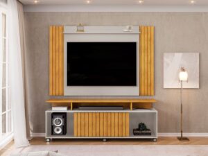 Painel Extensivel Trend Com Rack Tomy DJ Moveis – 1,36m > 1,60m – 5.0/SR
