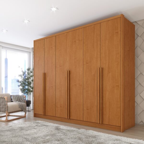 Roupeiro GR 6 Portas Aracena/Realeza/Esplendor 100%MDF – TCIL - 2,74m - 1.5/PR/TD 1.6/SR - Imagem 2