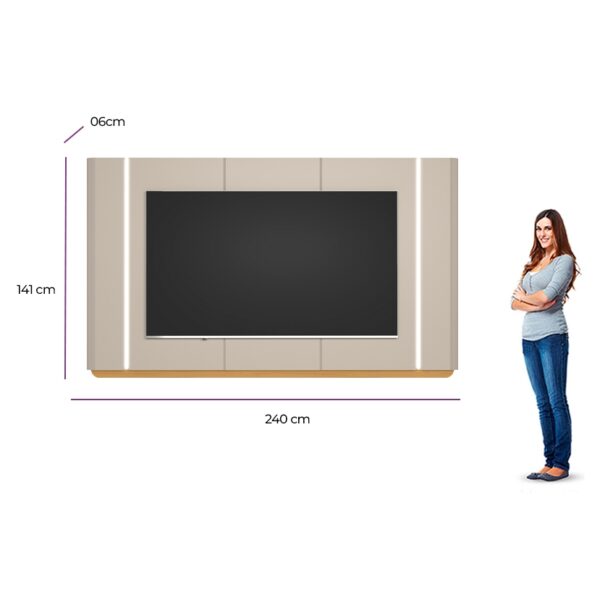 Painel até 75″ Santorini LINEA BRASIL - 2.39m - 5.9/TD - Imagem 3