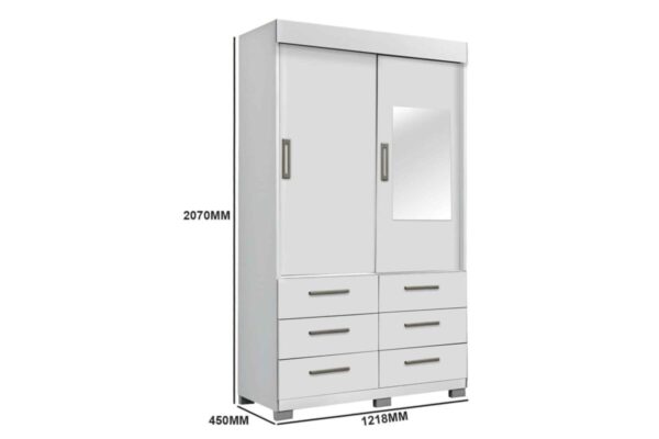 Roupeiro GR Buzios C/Esp 2P6G Rud Rack - 1,21m - 6.1/RN - Imagem 5