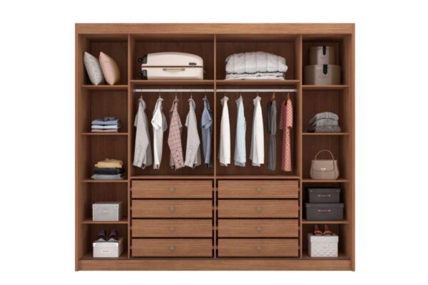 Roupeiro GR Brusque 2P8G C/Esp Novo Horizonte - 100% MDF - 2,41m - 1.85/RN - Imagem 3