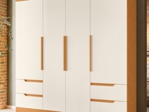 Roupeiro GR 4P Vivacce – MÓVEIS ALBATROZ – 2,12m – 1.1/TD 1.0/PR