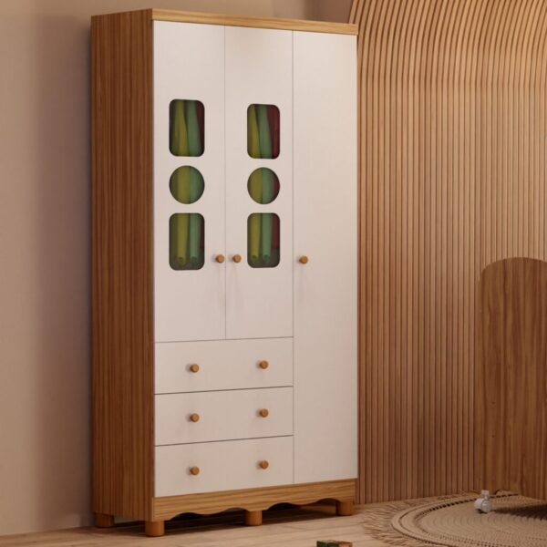 Roupeio GR 3 Portas Tedy 100%MDF – PEROBA MÓVEIS - 91,9cm 5.8/TD - Imagem 2