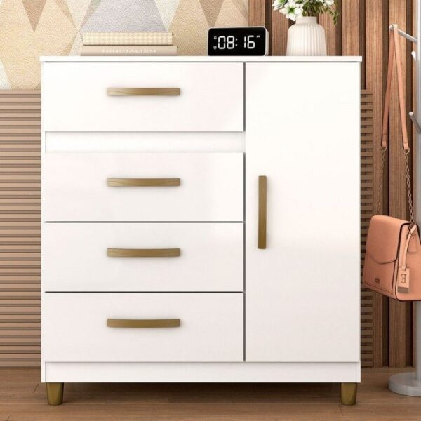 Cômoda Leme C/ 4 Gavetas e Sapateira - FELLICCI - 99x90,05 - TD/2.03 - Imagem 3