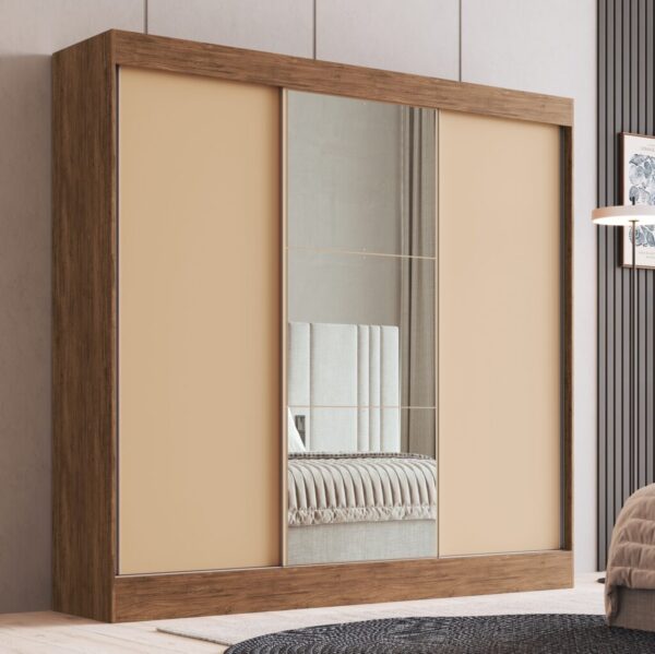 Roupeiro GR 3 Portas Michigan 89333 100%MDF – DORIPEL - 2,30m - 1.4/TD
