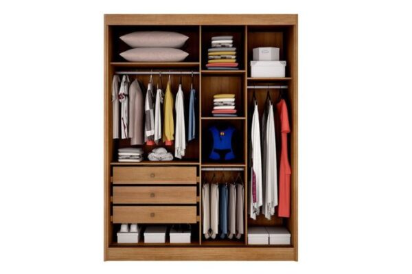 Roupeiro GR Virtus Salerno C/Esp 2P3G Novo Horizonte - 100% MDF - 1,84m - 1.31/RN - Imagem 4