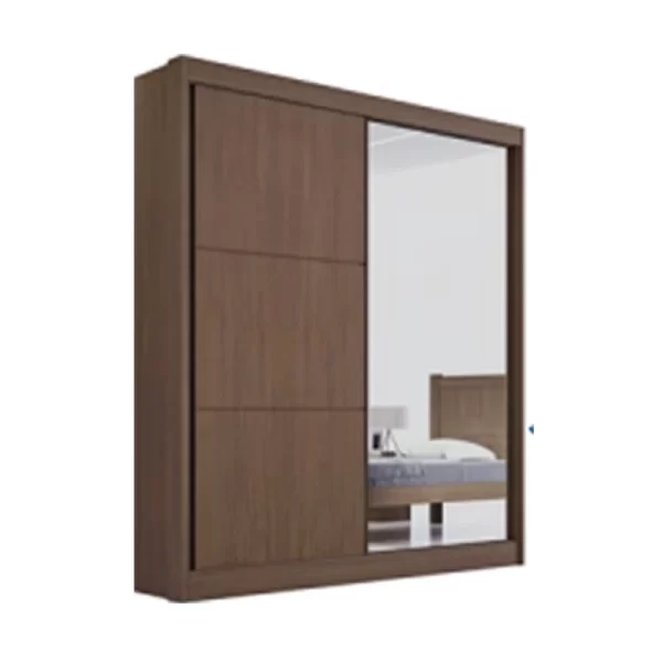 Roupeiro Atenas 2 Portas C/ 1 Espelho 3G internas - 100% MDF   - 1.85m - D Doro - 1.58/RF - Imagem 6