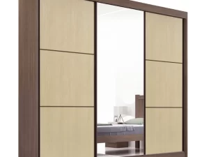 Roupeiro Casal Cristal 3P 6G 100% MDF Portas Flex Larg. 2.42m – D Doro 1.9/RF/PR