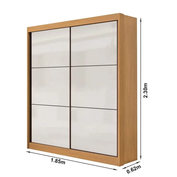 Roupeiro Santorini 2 Portas - 1.85m  - 100% MDF - D Doro - 1.34/RF - Imagem 2