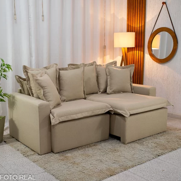 Sofá Retrátil e Cama Torino - 2.10m - 1.7/RF - Imagem 2