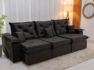 Sofá Retrátil Reclinável Porto Madri D28 Pró Aditivada – 2.70m – 1,5/RF