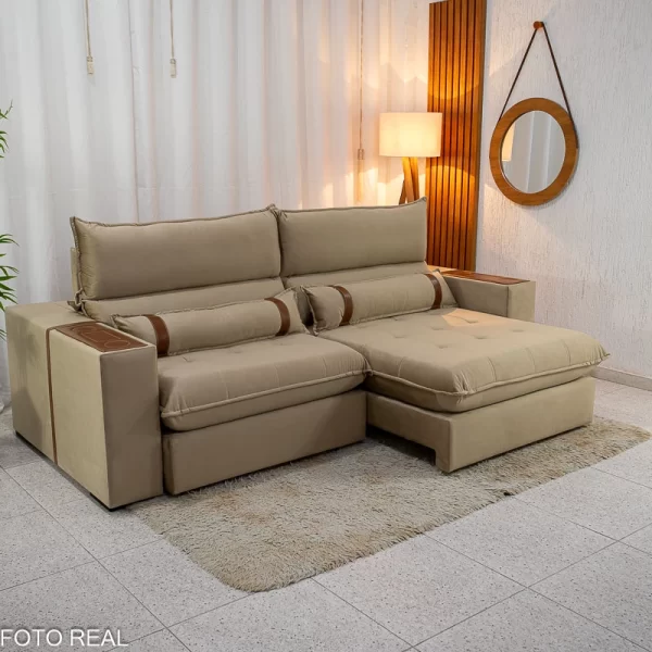 Sofá Retrátil Reclinável Ravello 3040 Molas Pockets - 2.50m - 2.0/RF - Imagem 5
