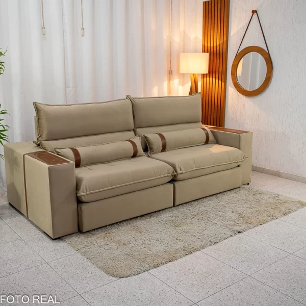 Sofá Retrátil Reclinável Ravello 3040 Molas Pockets - 2.50m - 2.0/RF - Imagem 4