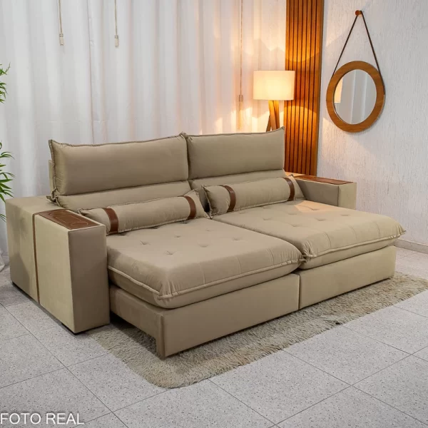 Sofá Retrátil Reclinável Ravello 3040 Molas Pockets - 2.50m - 2.0/RF - Imagem 6