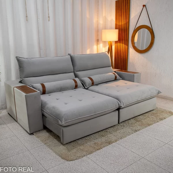 Sofá Retrátil Reclinável Ravello 3040 Molas Pockets - 2.50m - 2.0/RF - Imagem 3