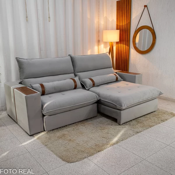 Sofá Retrátil Reclinável Ravello 3040 Molas Pockets - 2.50m - 2.0/RF - Imagem 2
