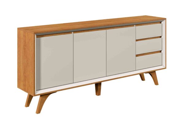 BUFFET VERTEX 3PTA 3 GAV 180CM NAT/OFF MAVAULAR - 1,80M - 9.5/RN