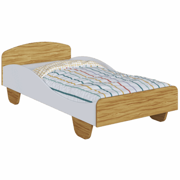 Cama Solteiro Sol 100% MDF – 96X1,93 –  (FLEX pode usar como montessoriana) -PEROBA MÓVEIS 3.3/TD - Imagem 2