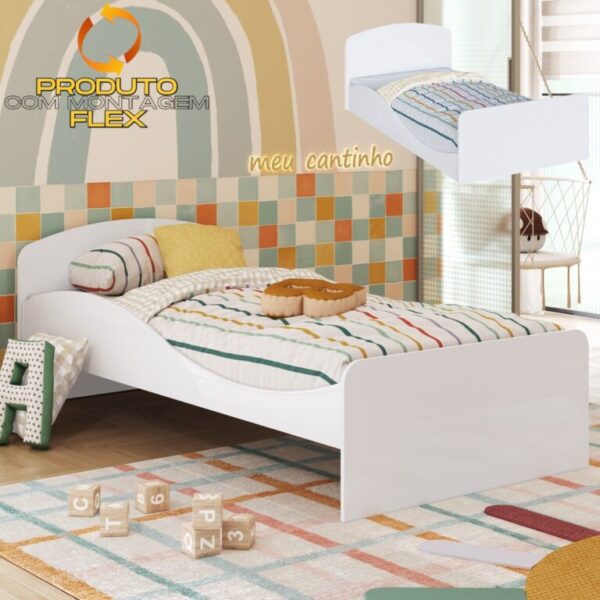 Cama Solteiro Lua 96x193 – (FLEX Pode usar como montessoriana) PEROBA MÓVEIS - 3.3/TD - Imagem 4