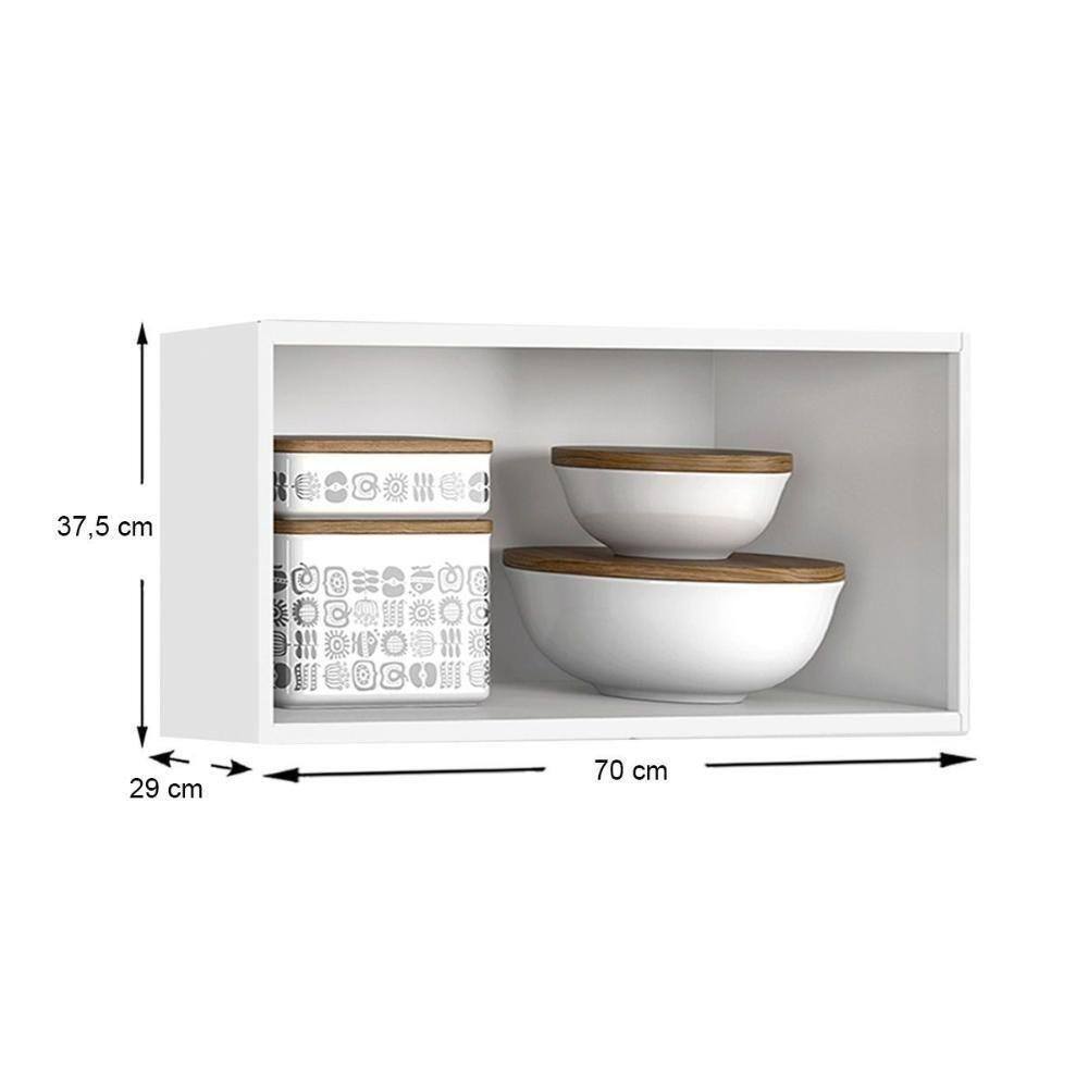 ARMÁRIO AÉREO 2 PORTAS RUBI GELADEIRA – TELASUL – 0,70m - 1.5/CW - Imagem 2