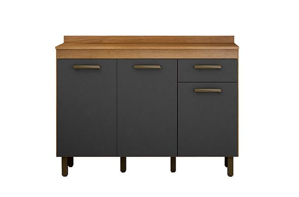 BALCÃO 3P1G SÃO LUIS – 120cm – VALDEMOVEIS - 3.3/CW - Imagem 2