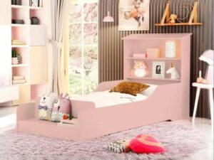 Cama Infantil / Juvenil Liz – 100% MDF – 80×186 – VJ MÓVEIS – 2.8/TD