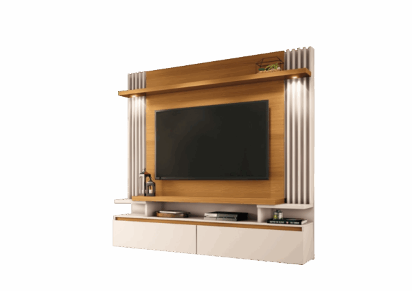 Painel Home Suspenso Cosmo 1,81m - tv 55' – HB MÓVEIS - 8.3/TD - Imagem 2
