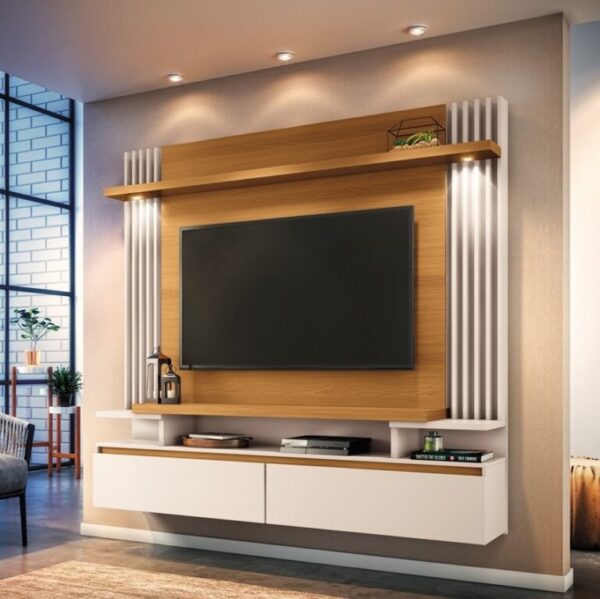 Painel Home Suspenso Cosmo 1,81m - tv 55' – HB MÓVEIS - 8.3/TD