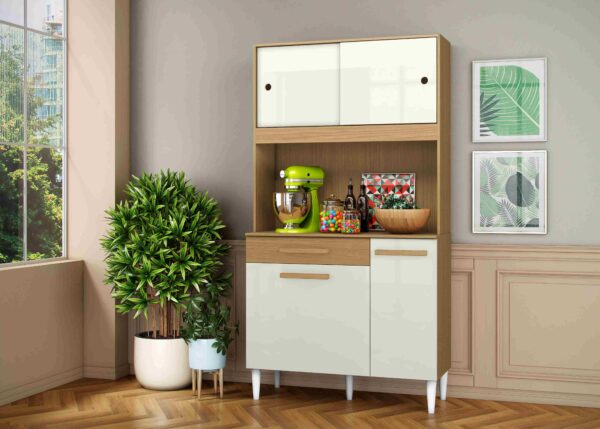 Kit Cozinha  Aramoveis  - 4P (correr) 1G - 0,91m - 2.7/CW 2.5/SR/TD